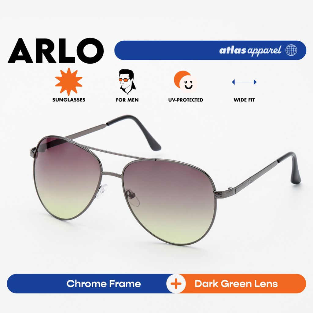 Atlas Apparel ARLO UV Protected Sunglasses for Men (Size 59) - UV Protection, Sunglasses for Men