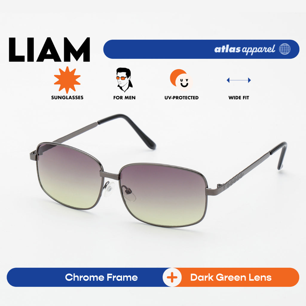 Atlas Apparel LIAM UV Protected Sunglasses for Men (Size 57) - UV Protection, Sunglasses for Men