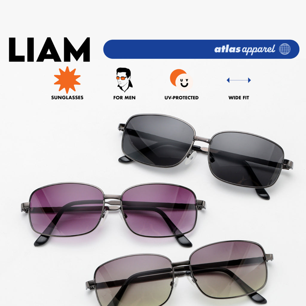 Atlas Apparel LIAM UV Protected Sunglasses for Men (Size 57) - UV Protection, Sunglasses for Men
