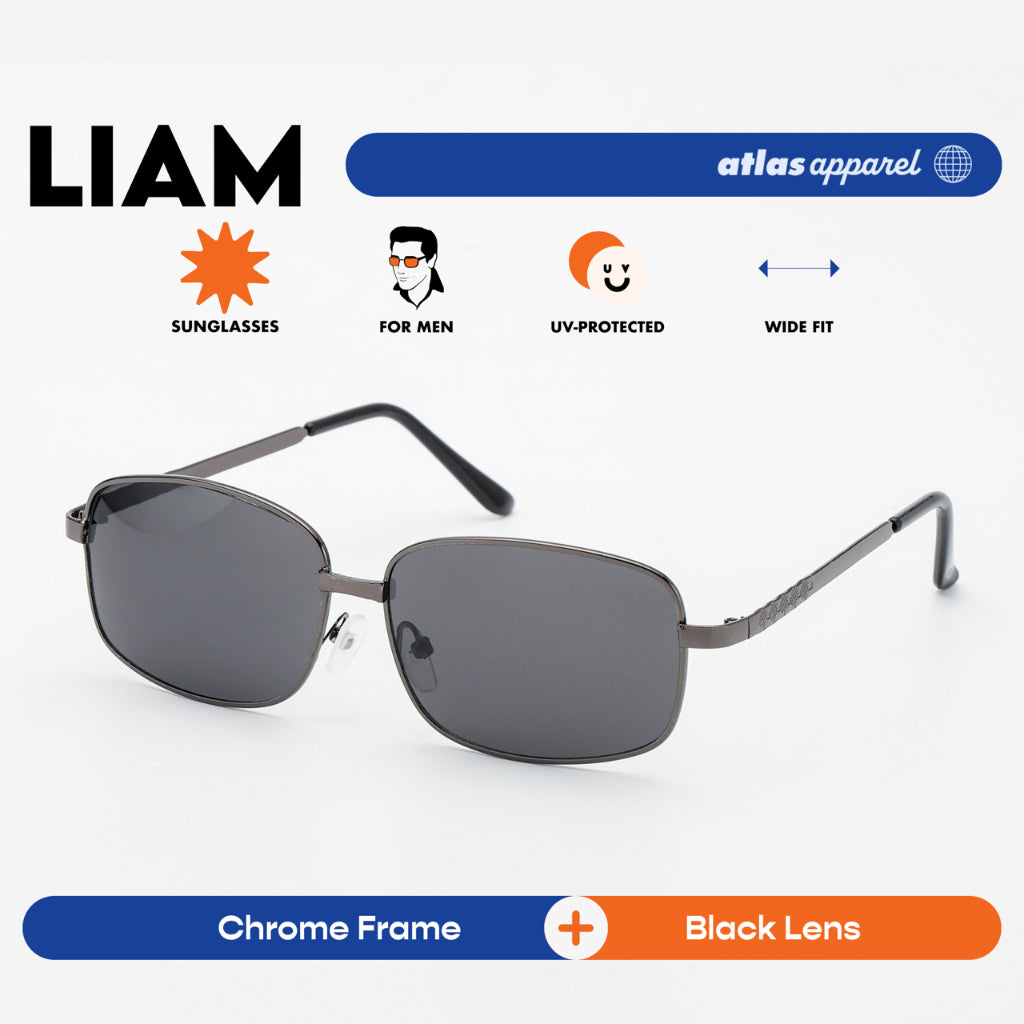 Atlas Apparel LIAM UV Protected Sunglasses for Men (Size 57) - UV Protection, Sunglasses for Men