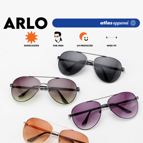 Atlas Apparel ARLO UV Protected Sunglasses for Men (Size 59) - UV Protection, Sunglasses for Men