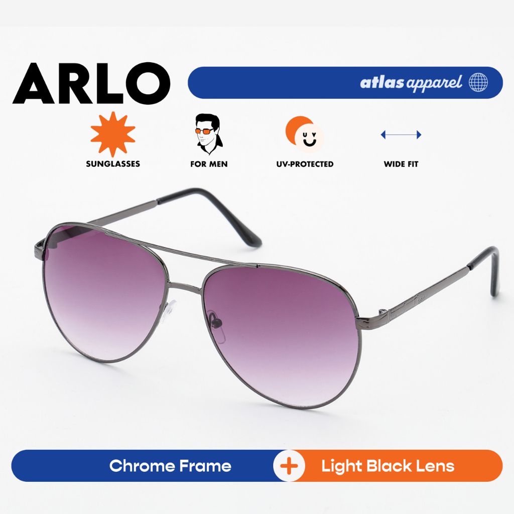 Atlas Apparel ARLO UV Protected Sunglasses for Men (Size 59) - UV Protection, Sunglasses for Men