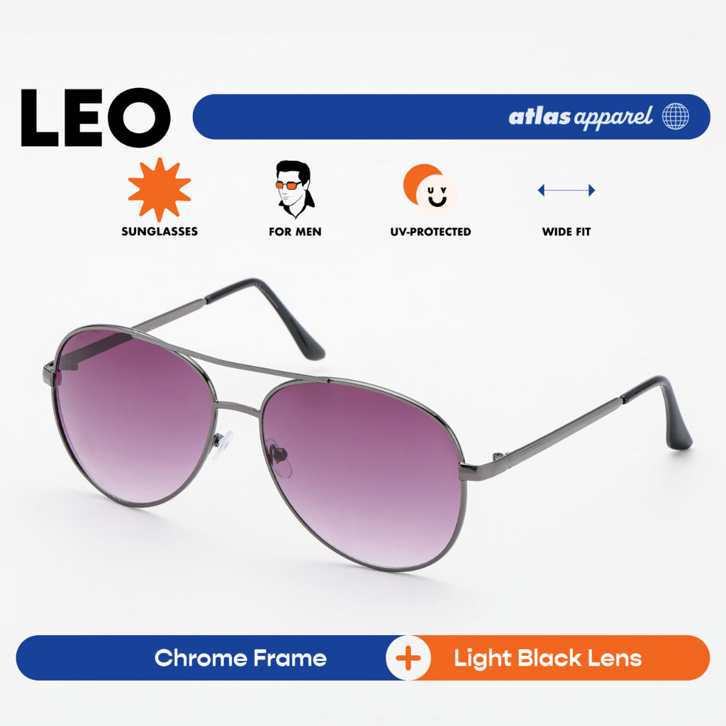 Atlas Apparel LEO UV Protected Sunglasses for Men (Size 56) - UV Protection, Sunglasses for Men