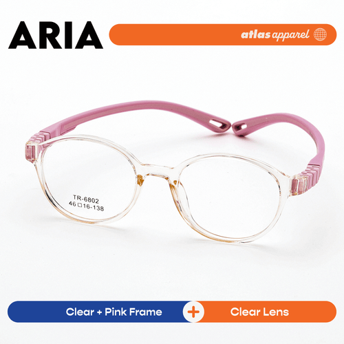 Atlas Apparel ARIA Premium Kids Eyeglasses (Size 42) - Round Frame