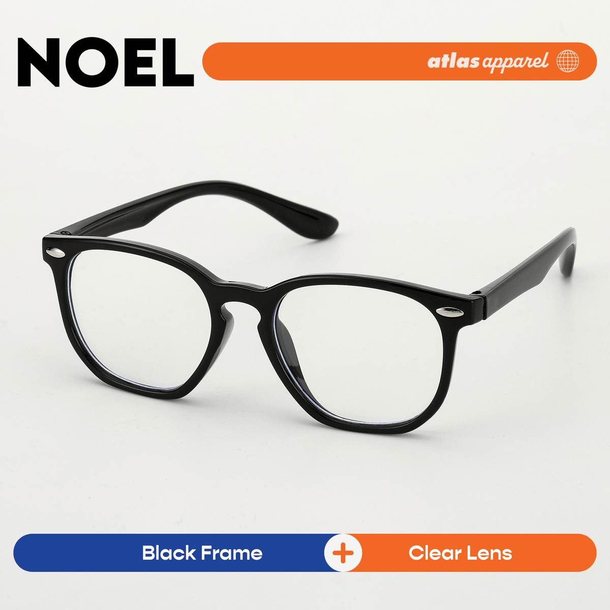 Atlas Apparel NOEL Blue Light Blocking Anti-Radiation Eyeglasses for Kids / Pre-Teens (Size 43) - Round Frame