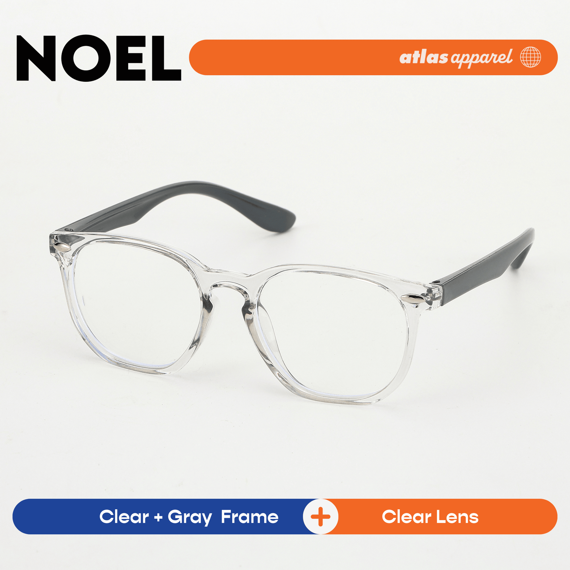 Atlas Apparel NOEL Blue Light Blocking Anti-Radiation Eyeglasses for Kids / Pre-Teens (Size 43) - Round Frame