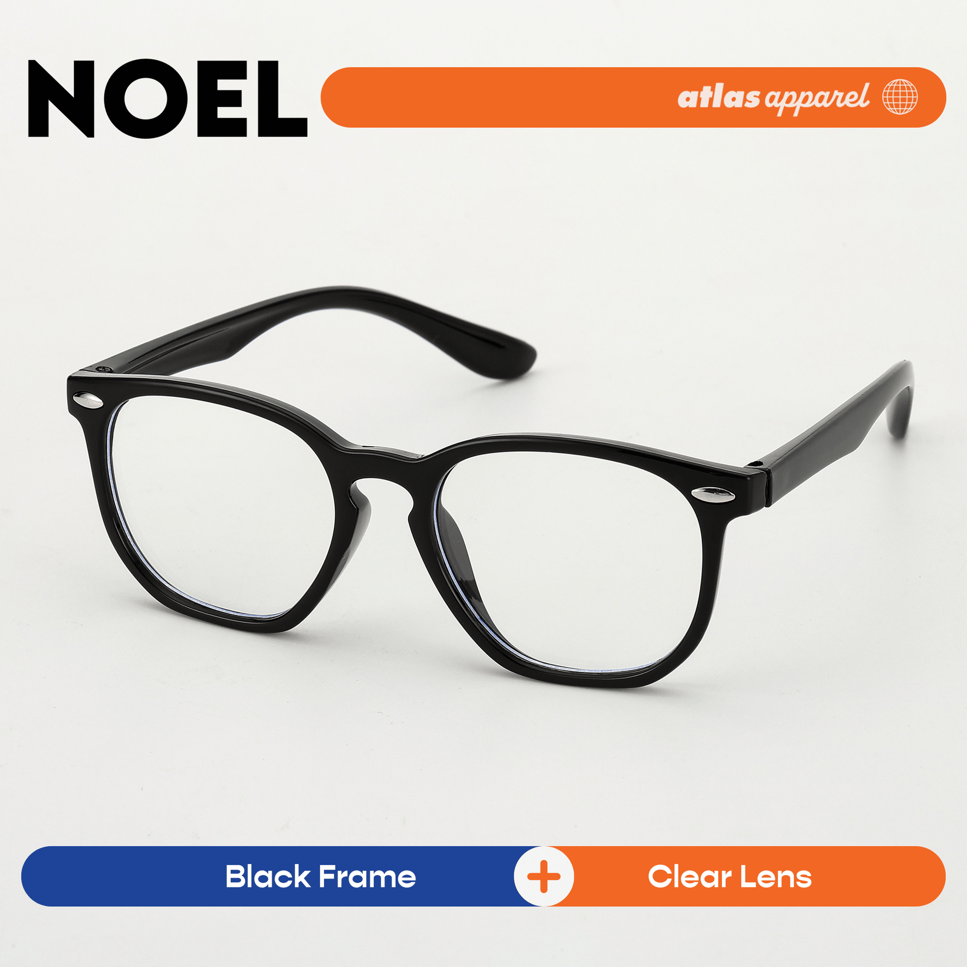 Atlas Apparel NOEL Blue Light Blocking Anti-Radiation Eyeglasses for Kids / Pre-Teens (Size 43) - Round Frame