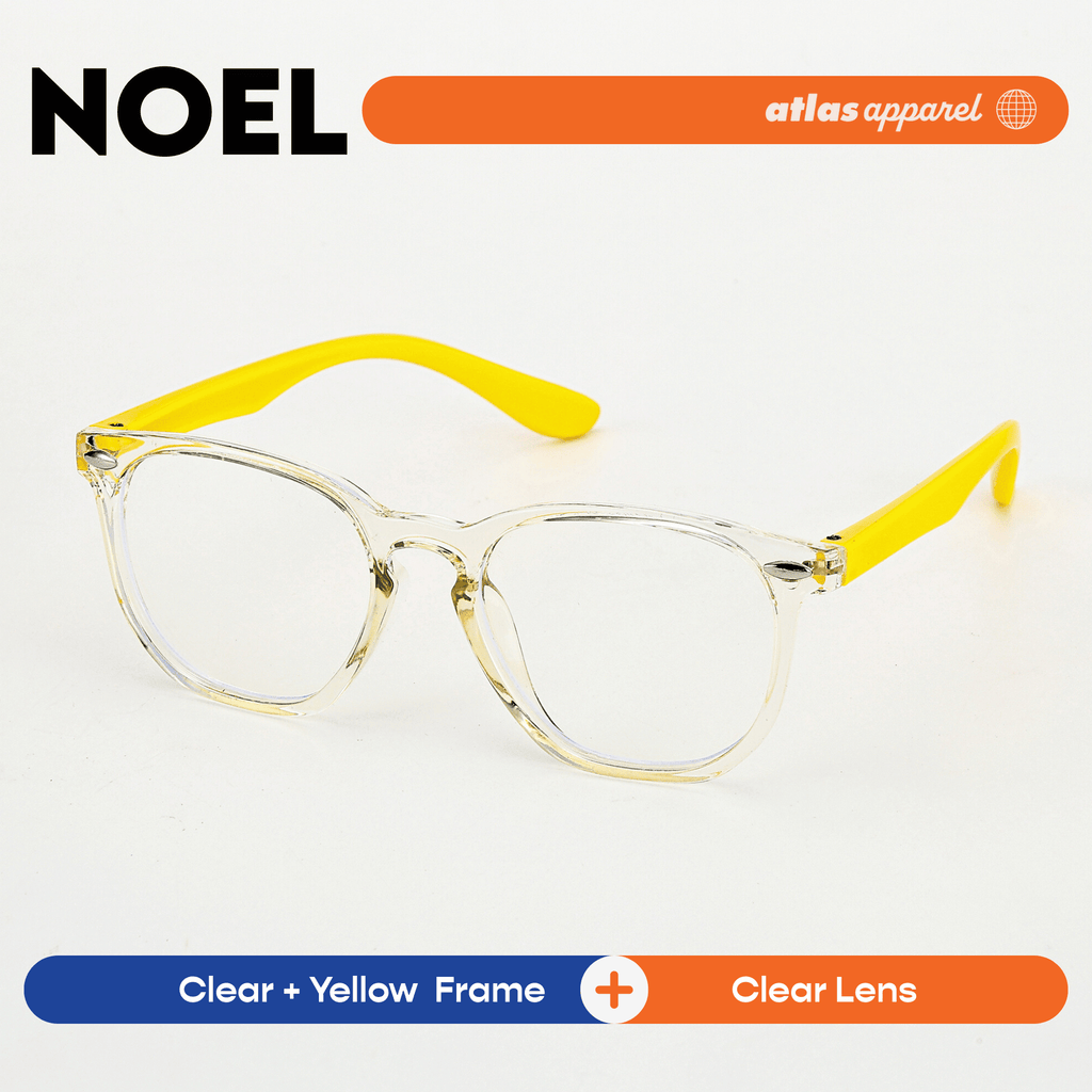 Atlas Apparel NOEL Blue Light Blocking Anti-Radiation Eyeglasses for Kids / Pre-Teens (Size 43) - Round Frame