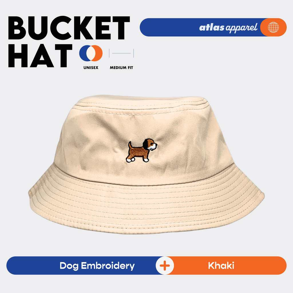 Atlas Apparel BUCKET HAT Unisex Embroidery Sun Hat Breathable Unisex Bucket Hat For Men and Women