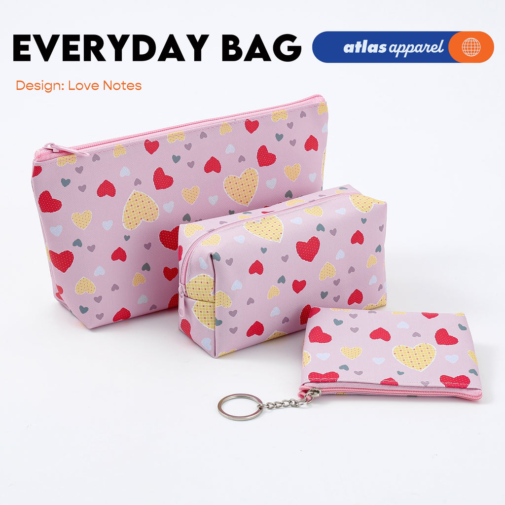 Atlas Apparel Everyday Zip Pouch Organizer - Small Medium Large Bag