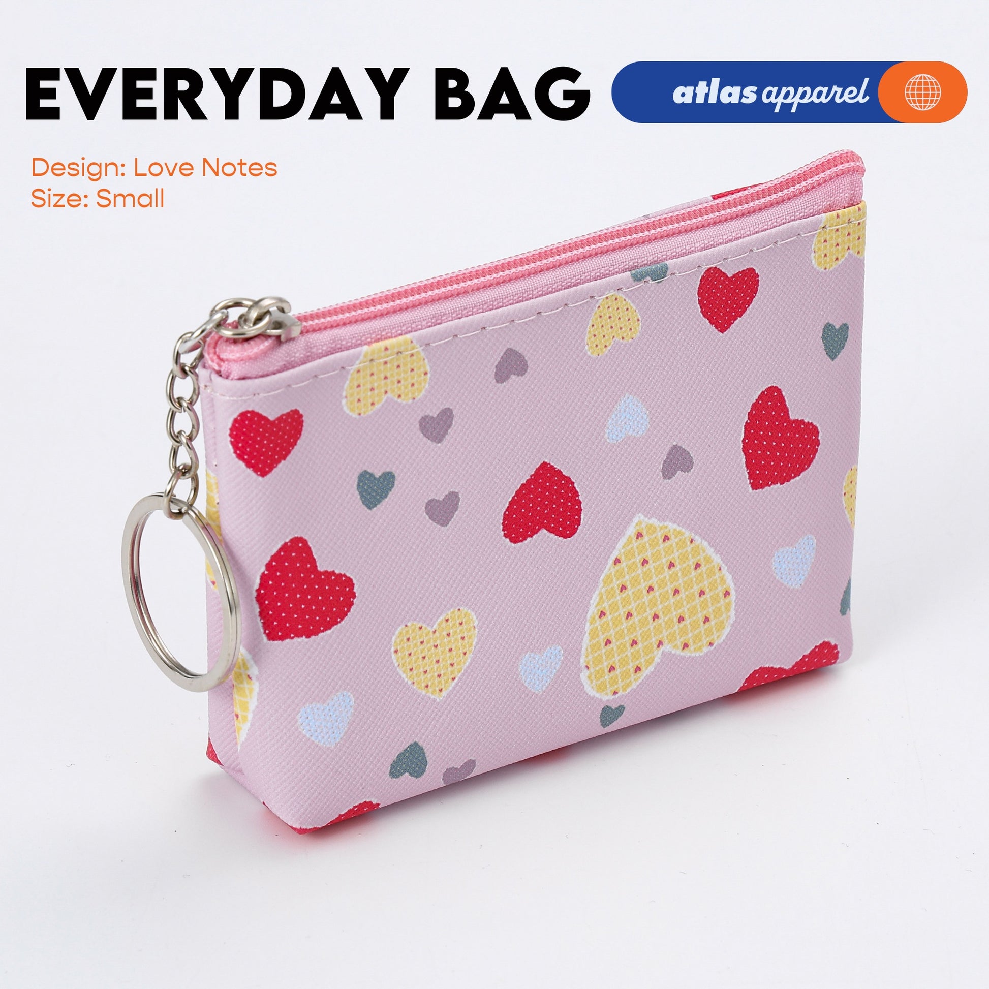 Atlas Apparel Everyday Zip Pouch Organizer - Small Medium Large Bag