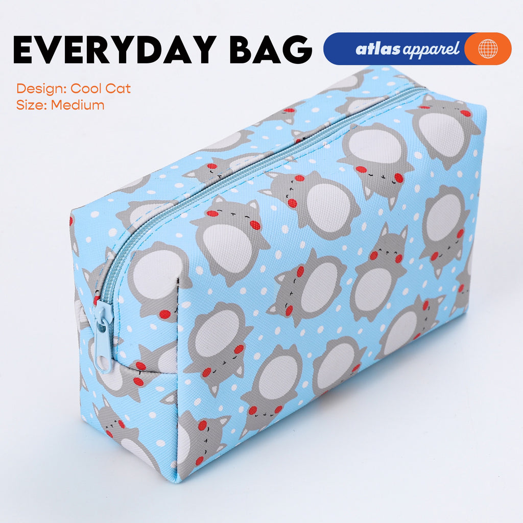 Atlas Apparel Everyday Zip Pouch Organizer - Small Medium Large Bag