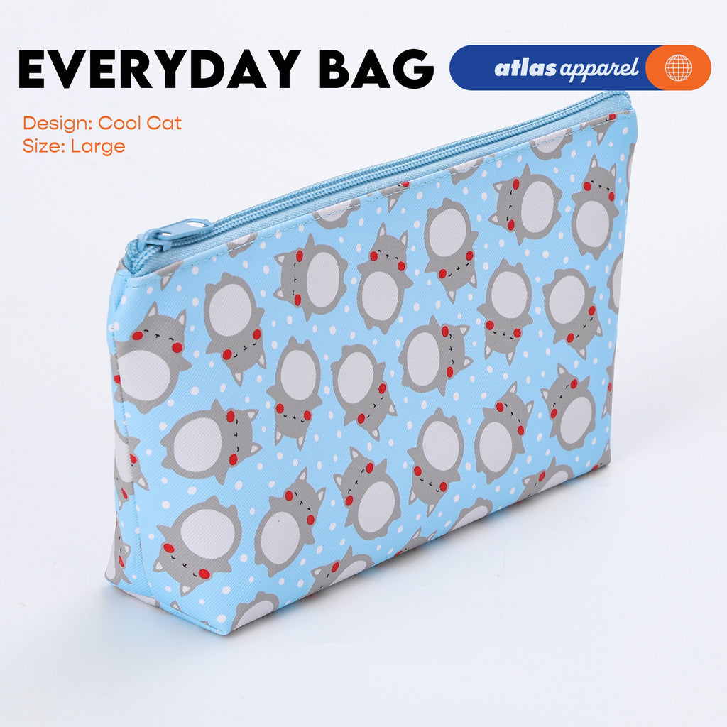 Atlas Apparel Everyday Zip Pouch Organizer - Small Medium Large Bag