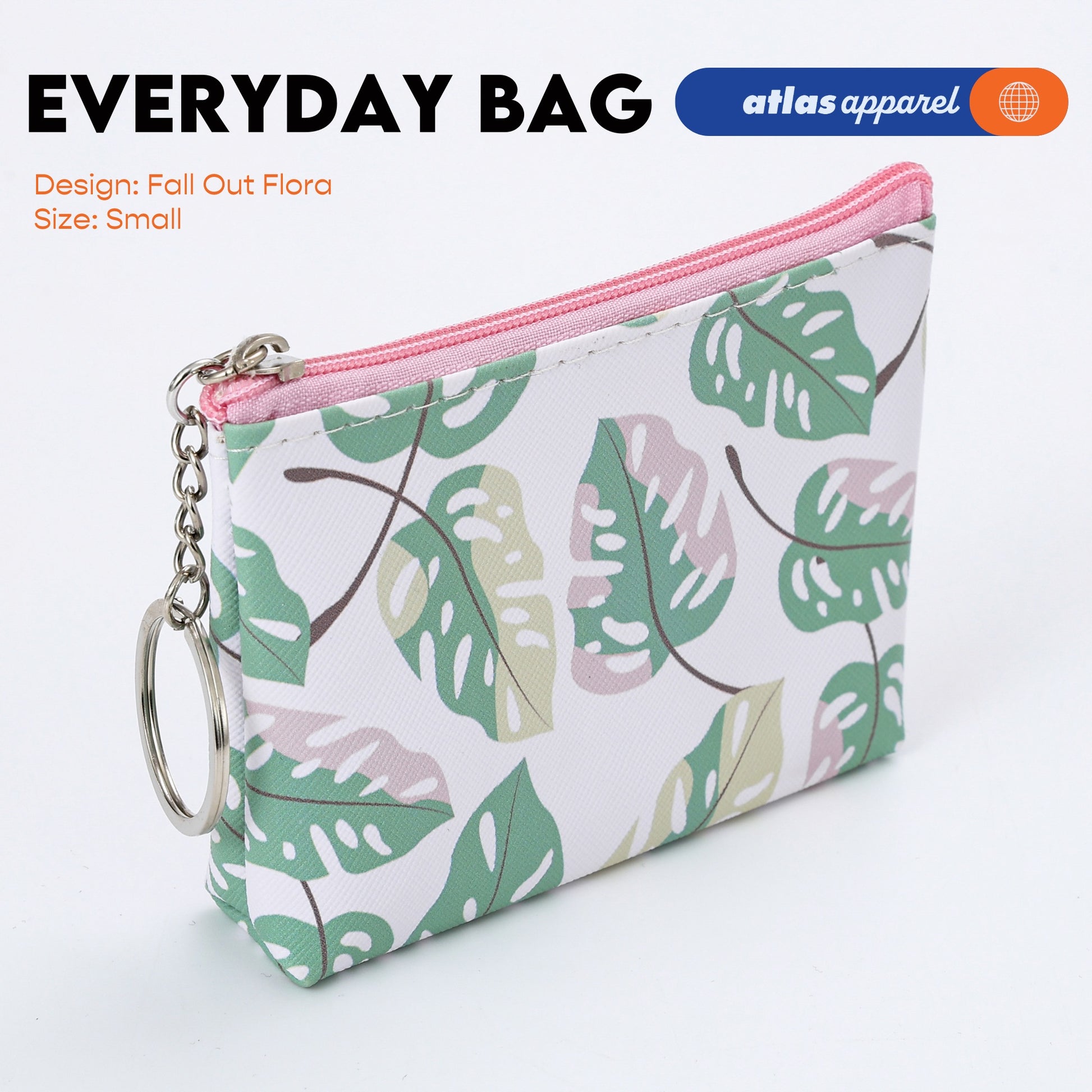Atlas Apparel Everyday Zip Pouch Organizer - Small Medium Large Bag