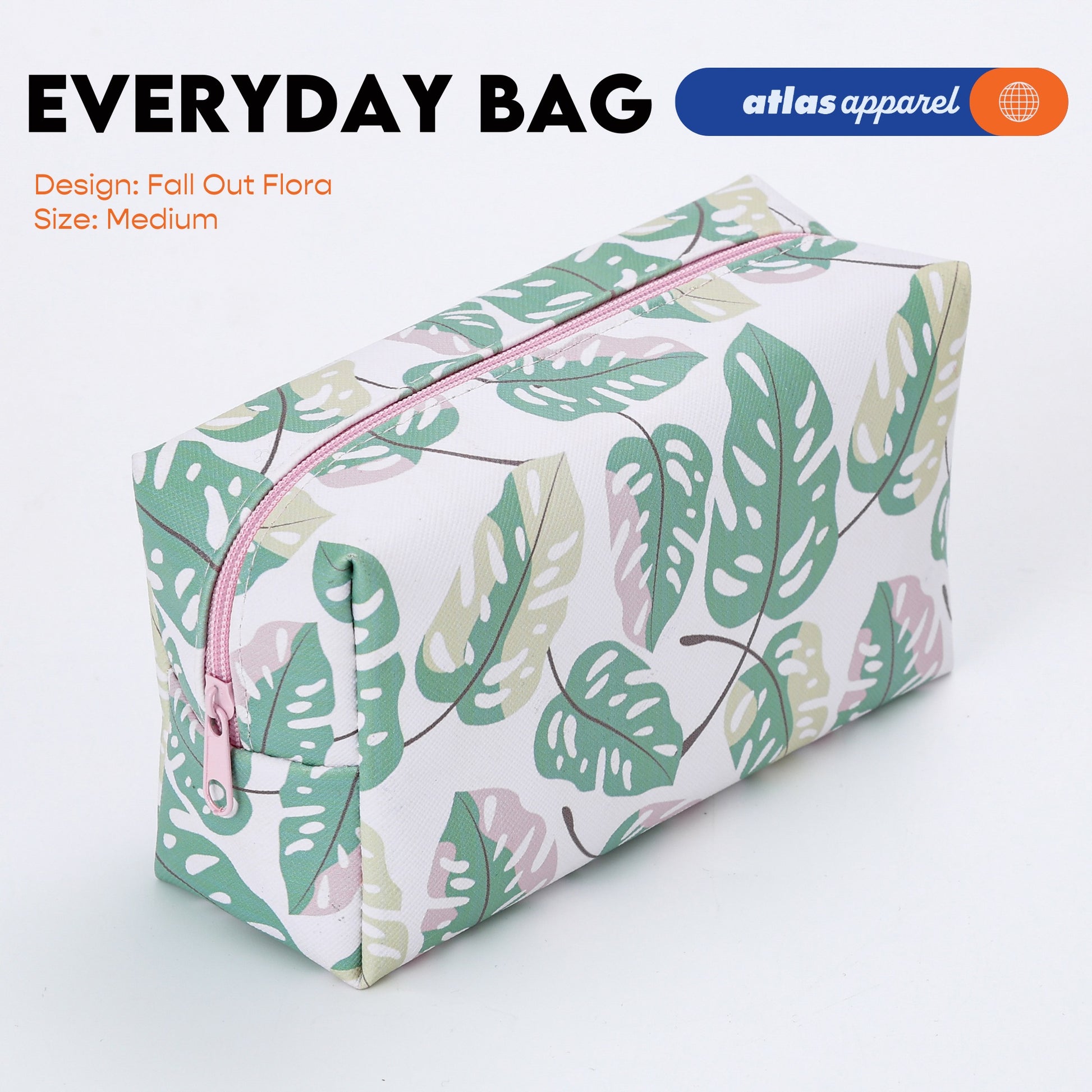 Atlas Apparel Everyday Zip Pouch Organizer - Small Medium Large Bag