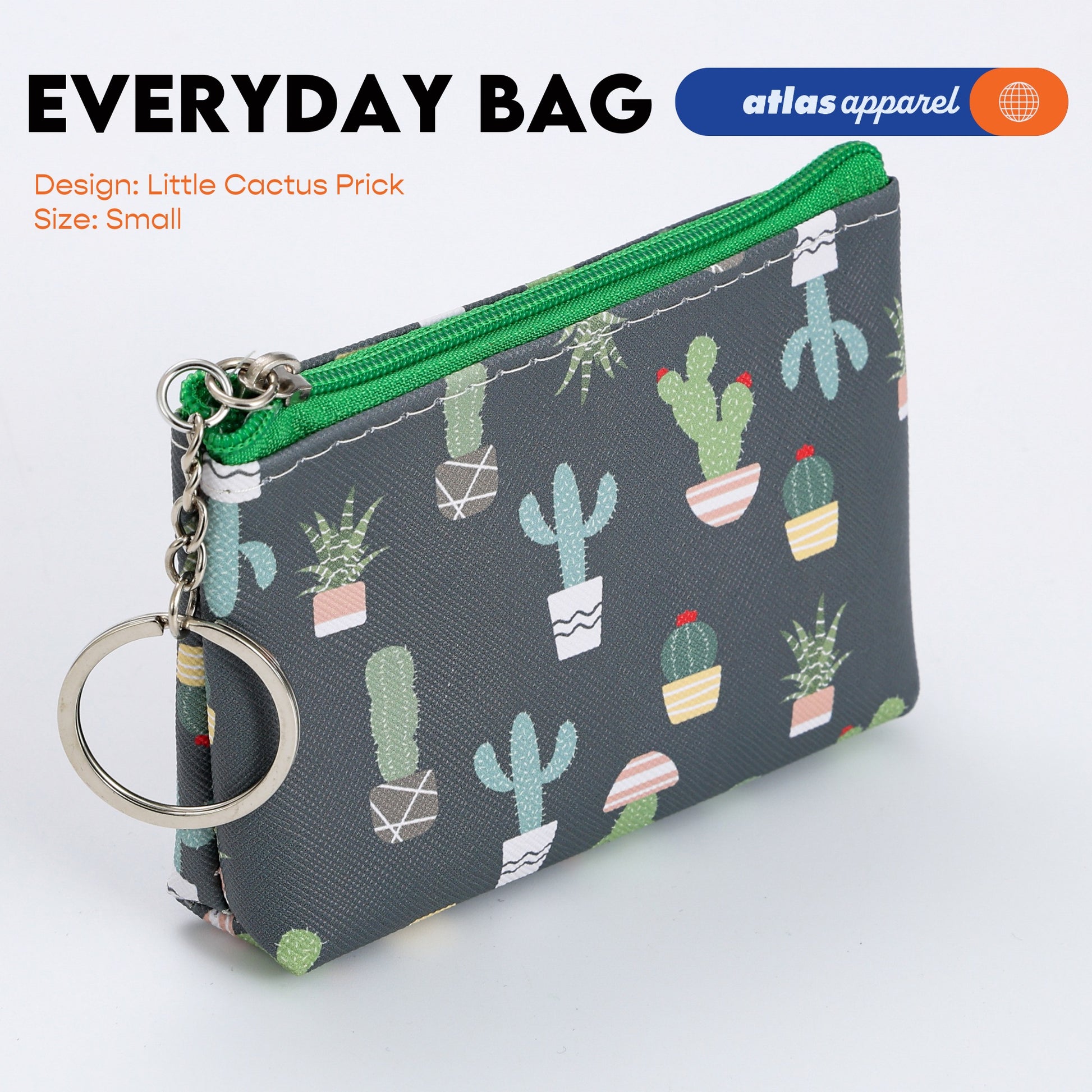 Atlas Apparel Everyday Zip Pouch Organizer - Small Medium Large Bag