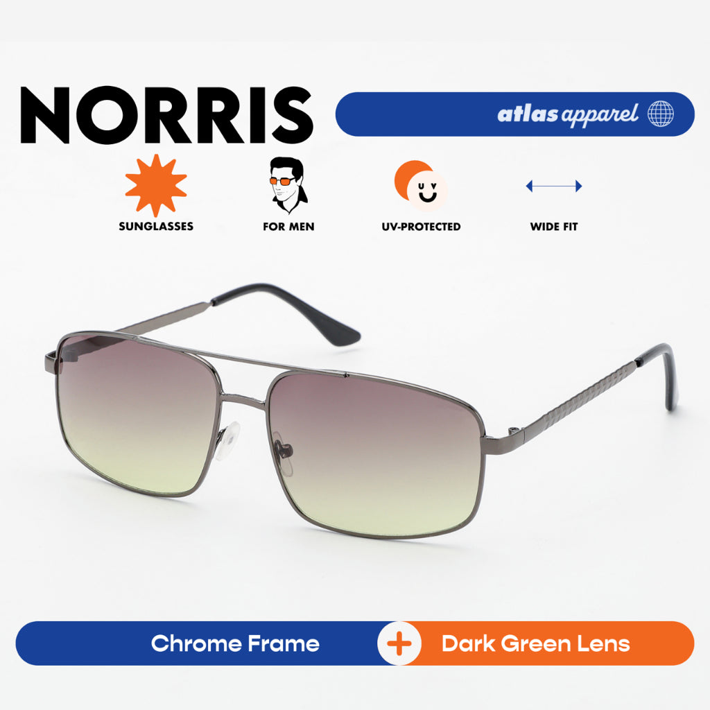 Atlas Apparel NORRIS UV Protected Sunglasses for Men (Size 57) - UV Protection, Sunglasses for Men