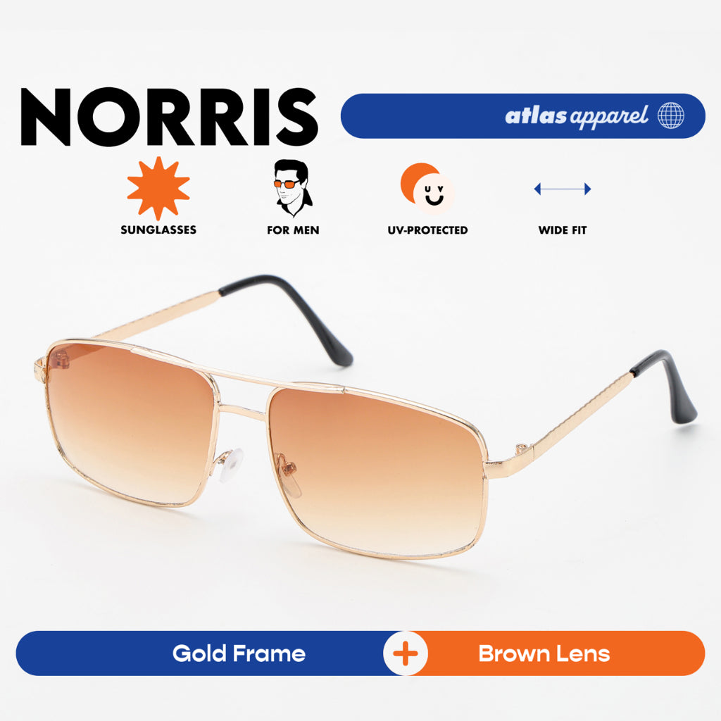 Atlas Apparel NORRIS UV Protected Sunglasses for Men (Size 57) - UV Protection, Sunglasses for Men