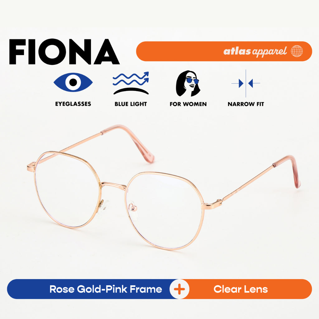 Atlas Apparel FIONA Blue-Light Blocking Anti-Radiation Eyeglasses Women (Size 51)