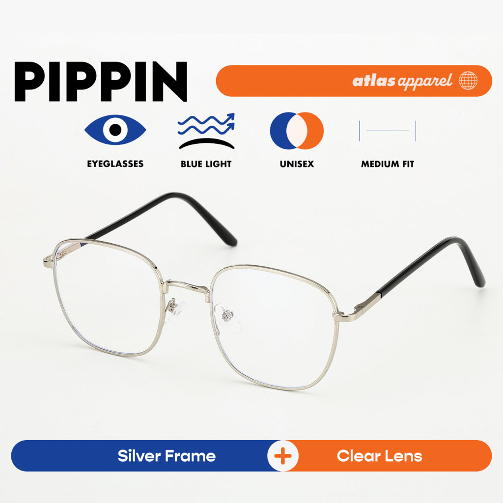 Atlas Apparel PIPPIN Blue-Light Blocking Anti-Radiation Eyeglasses for Men & Women (Size 51)- Unisex