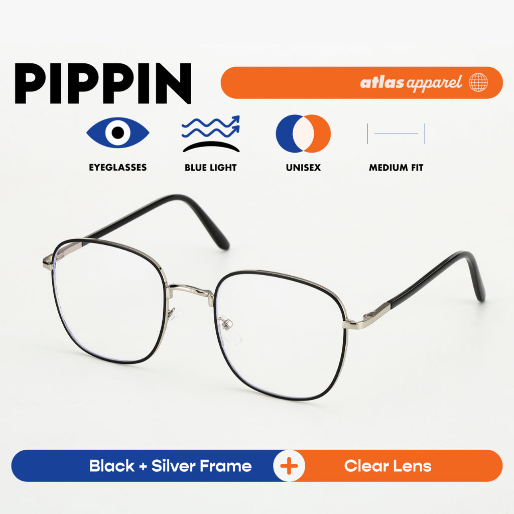 Atlas Apparel PIPPIN Blue-Light Blocking Anti-Radiation Eyeglasses for Men & Women (Size 51)- Unisex