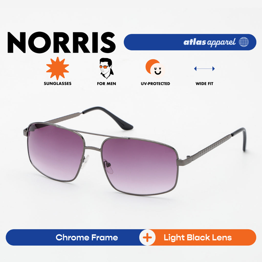 Atlas Apparel NORRIS UV Protected Sunglasses for Men (Size 57) - UV Protection, Sunglasses for Men