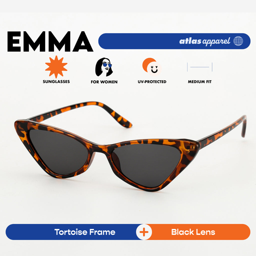 Atlas Apparel EMMA UV Protected Sunglasses for Women (Size 49) - UV Protection, Sunglasses for Women