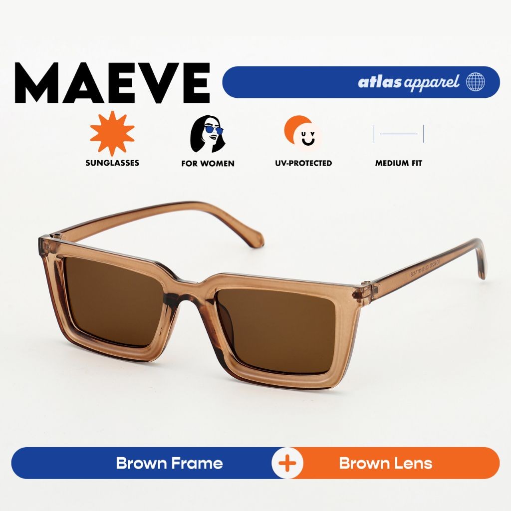 Atlas Apparel MAEVE UV Protected Sunglasses for Women (Size 48)- UV Protection, Sunglasses for Women