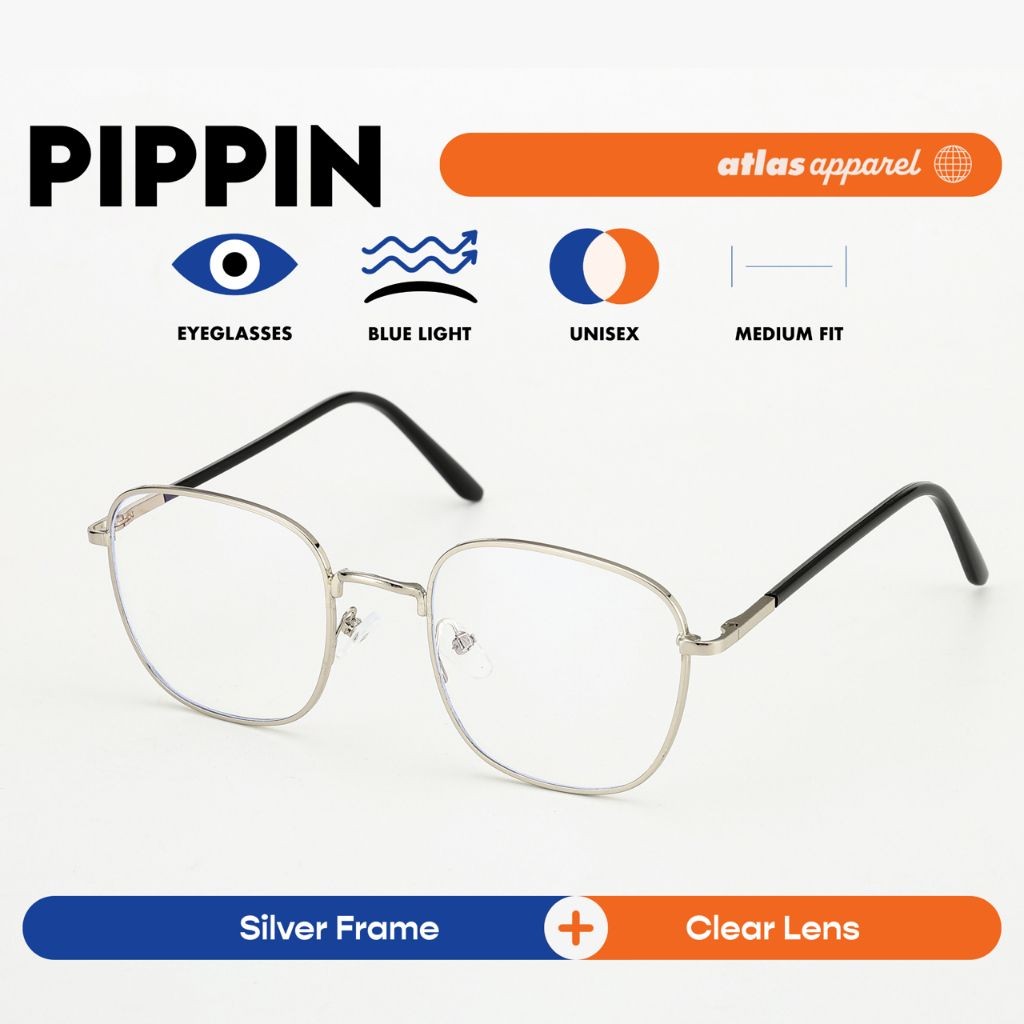 Atlas Apparel PIPPIN Blue-Light Blocking Anti-Radiation Eyeglasses for Men & Women (Size 51)- Unisex