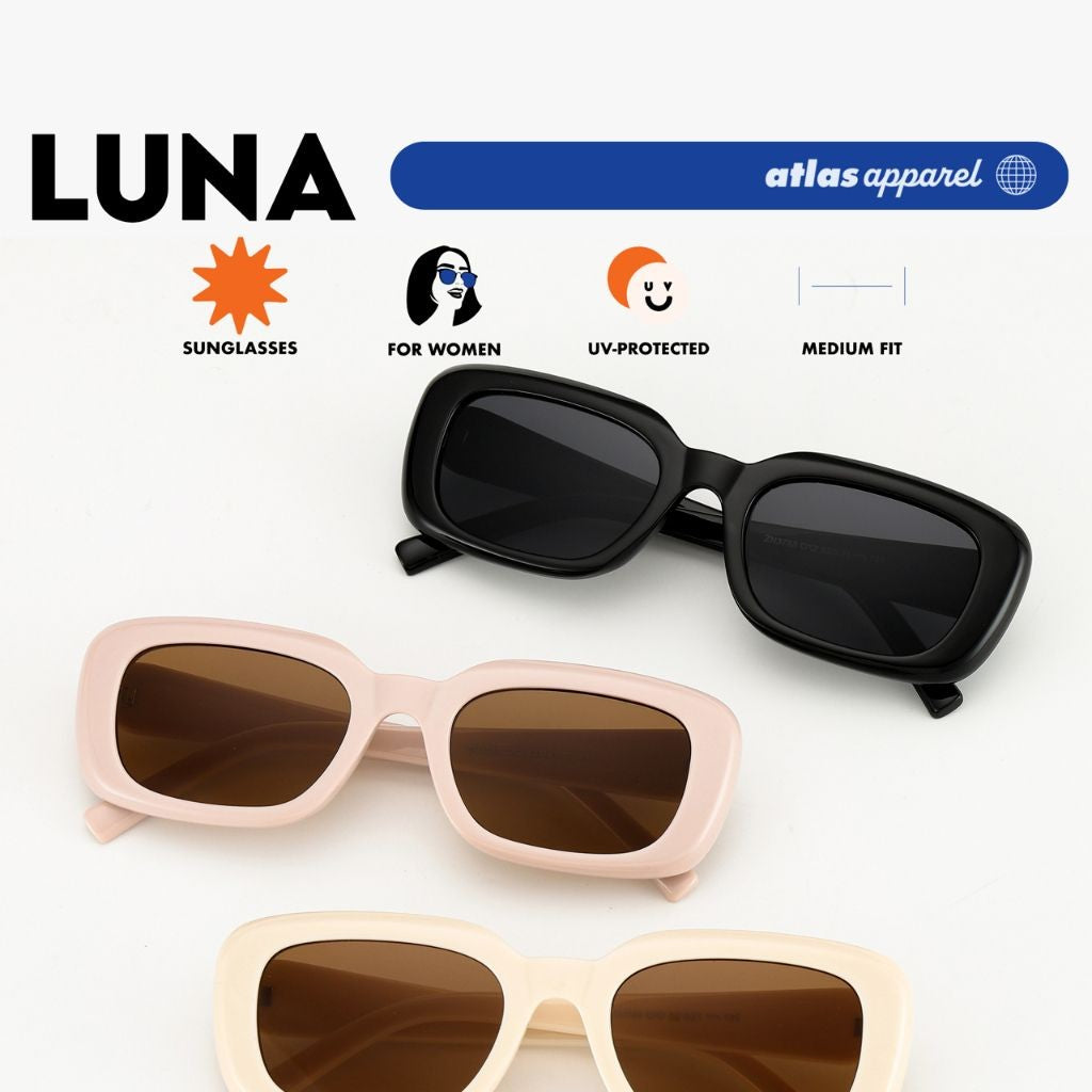 Atlas Apparel LUNA UV Protected Sunglasses for Women (Size 51) - UV Protection, Sunglasses for Women
