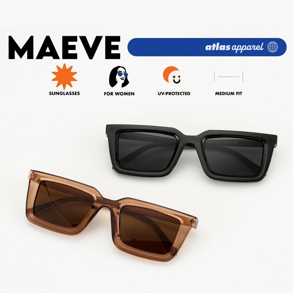 Atlas Apparel MAEVE UV Protected Sunglasses for Women (Size 48)- UV Protection, Sunglasses for Women