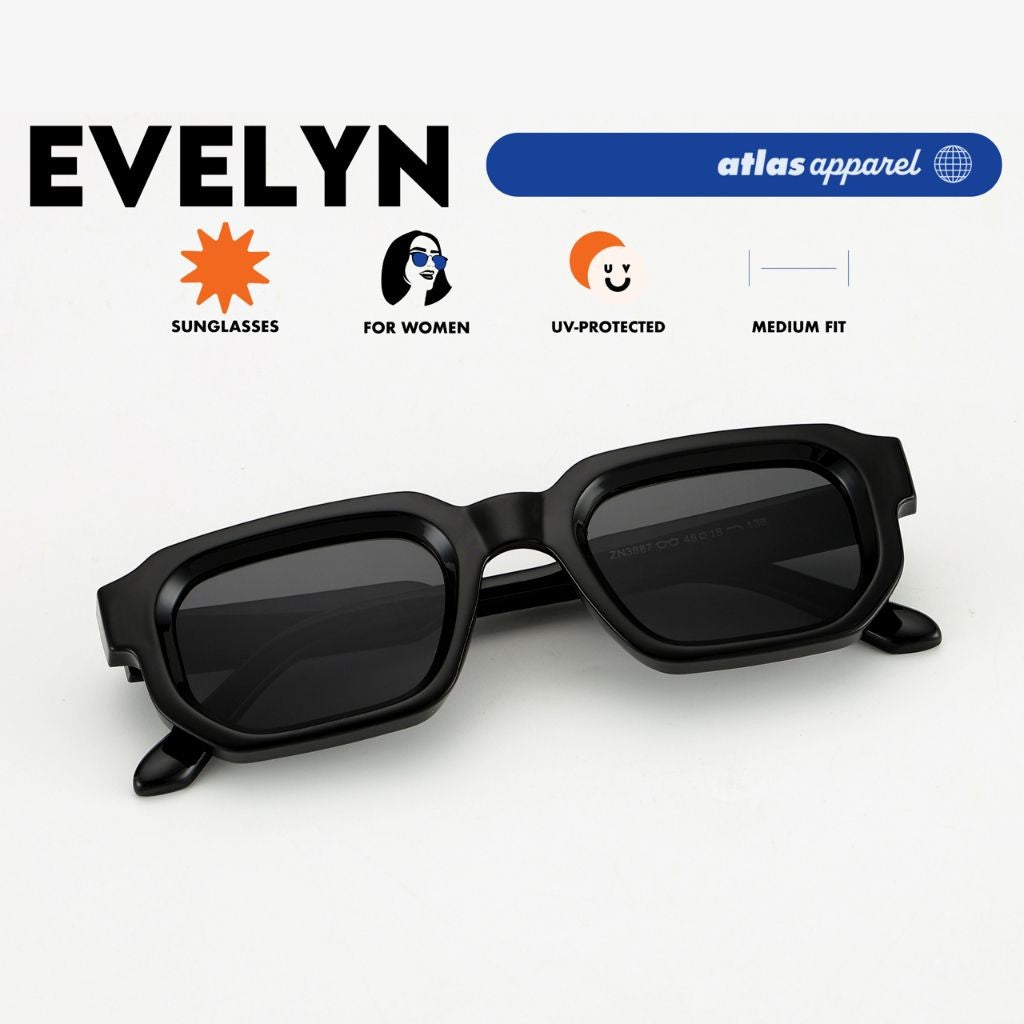Atlas Apparel EVELYN UV Protected Sunglasses for Women (Size 47)-UV Protection, Sunglasses for Women